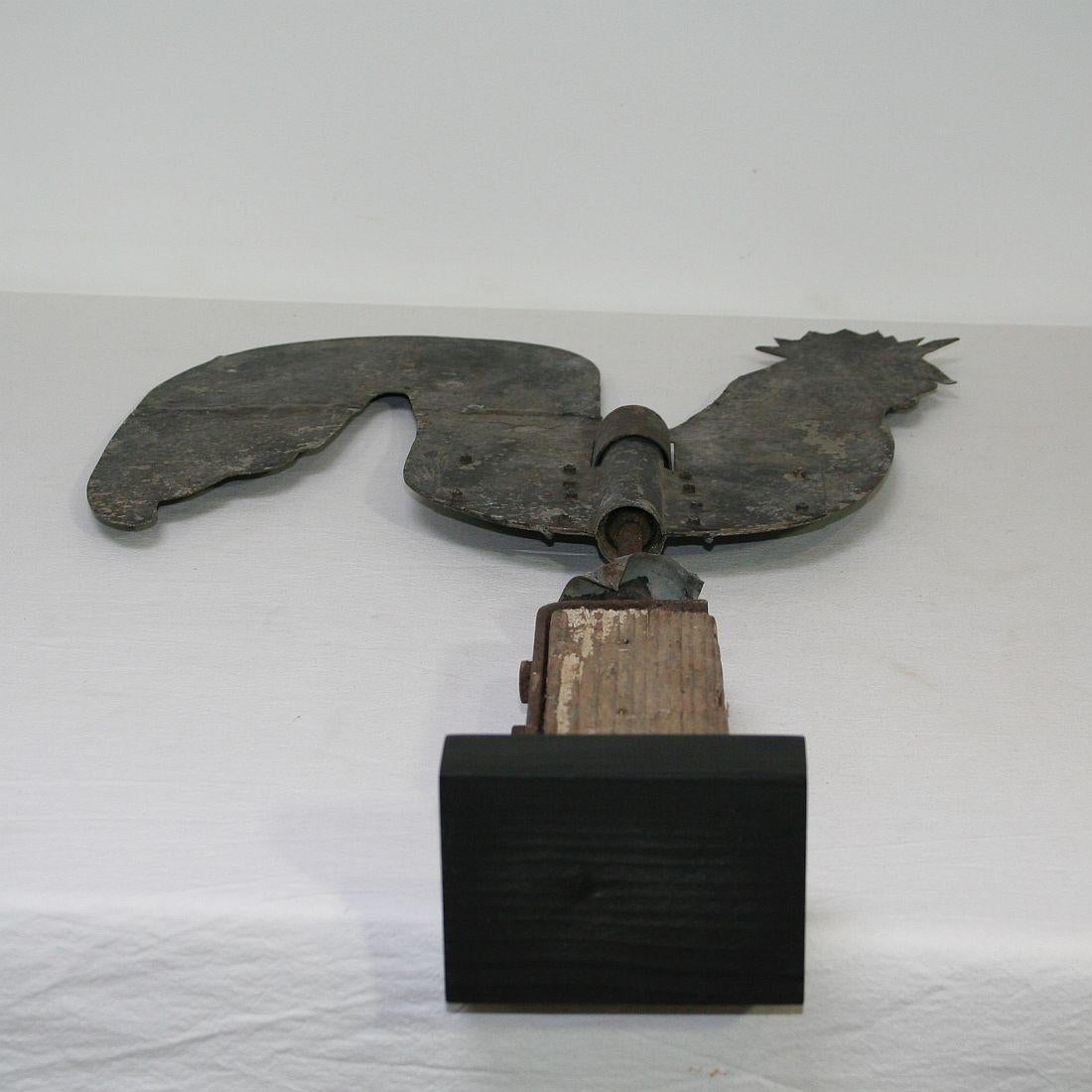 French Early 20th Century Folk Art Zinc Rooster/Cockerel Weathervane 16
