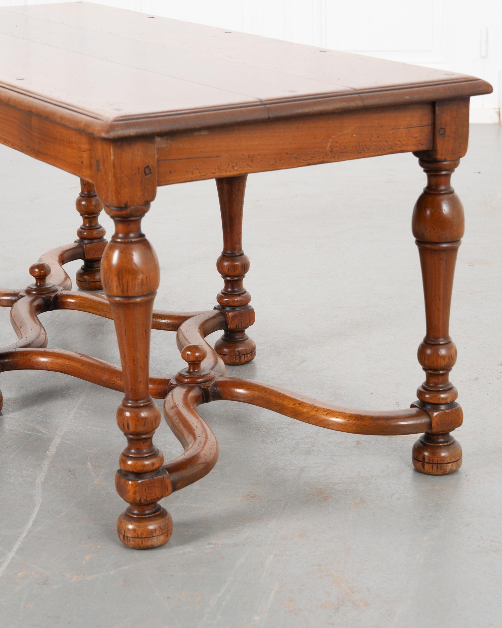 French Early 20th Century Fruitwood Low Table 5