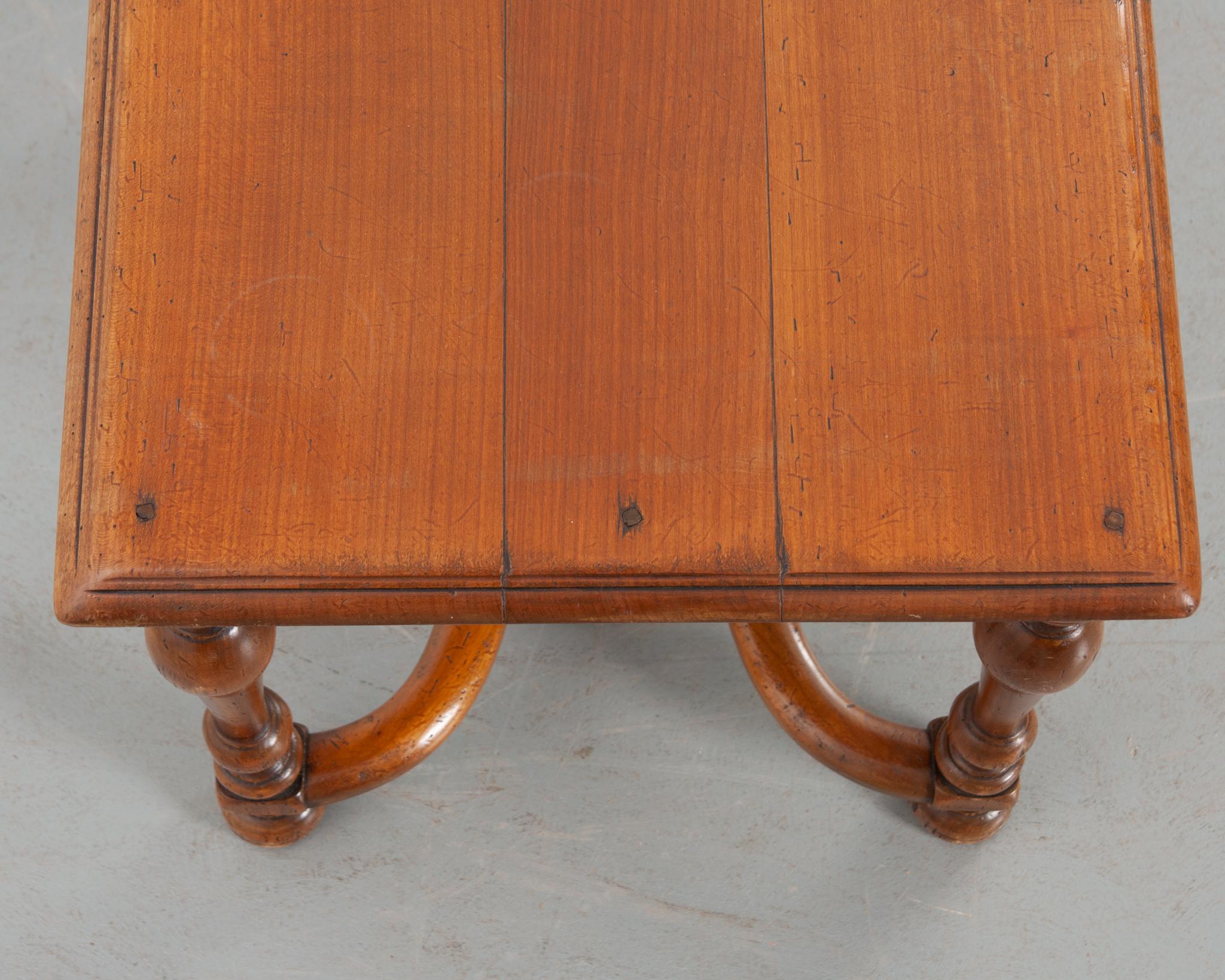 Carved French Early 20th Century Fruitwood Low Table