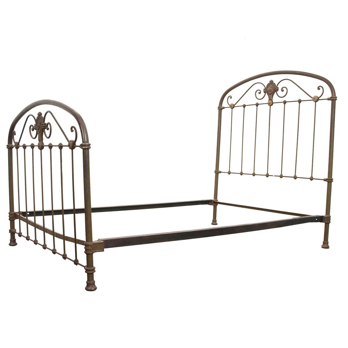French Early 20th Century Full Metal Daybed