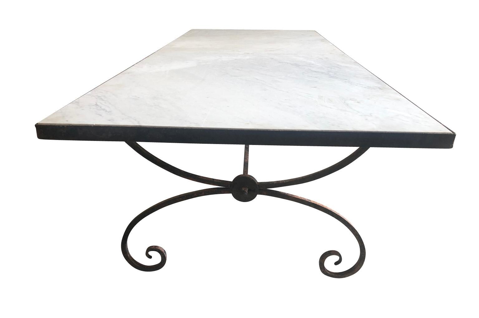 Iron French Early 20th Century Garden Dining Table