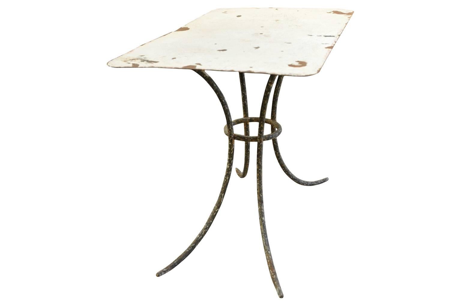 Painted French Early 20th Century Garden Table