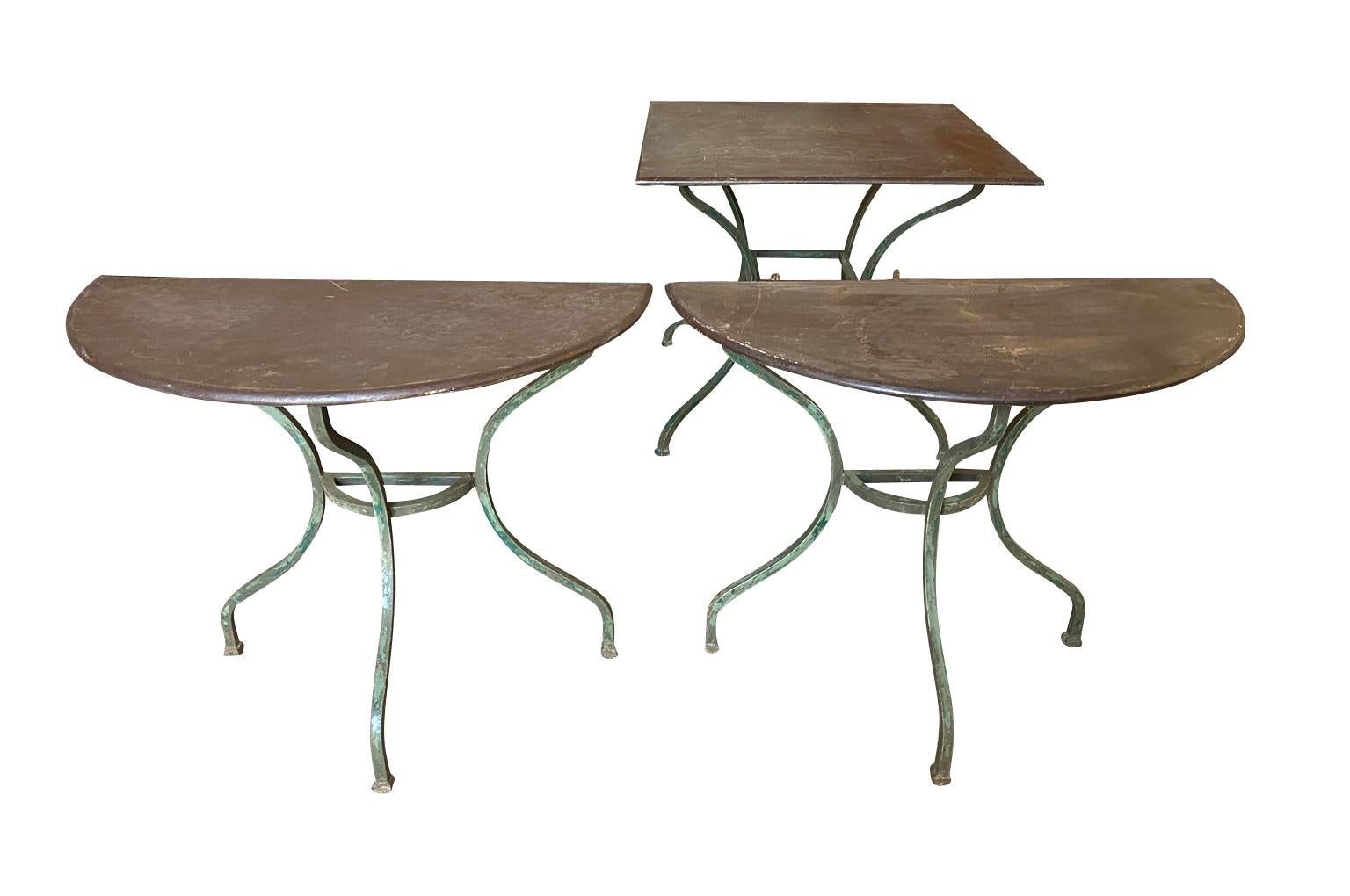 French Early 20th Century Garden Table Set 9