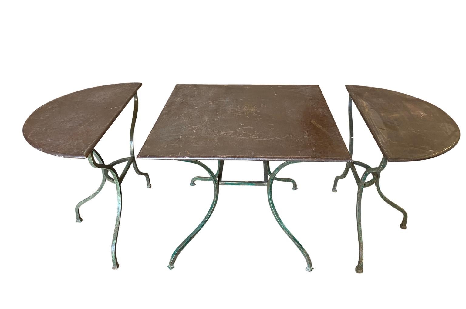French Early 20th Century Garden Table Set 3