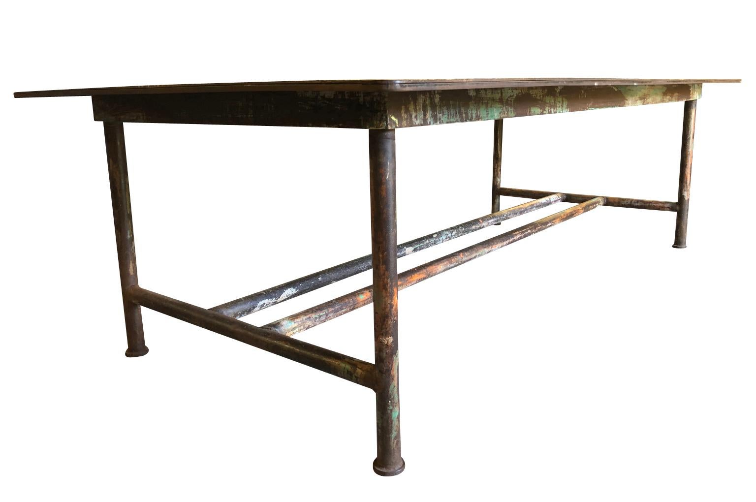 French Early 20th Century Iron Work Table 3