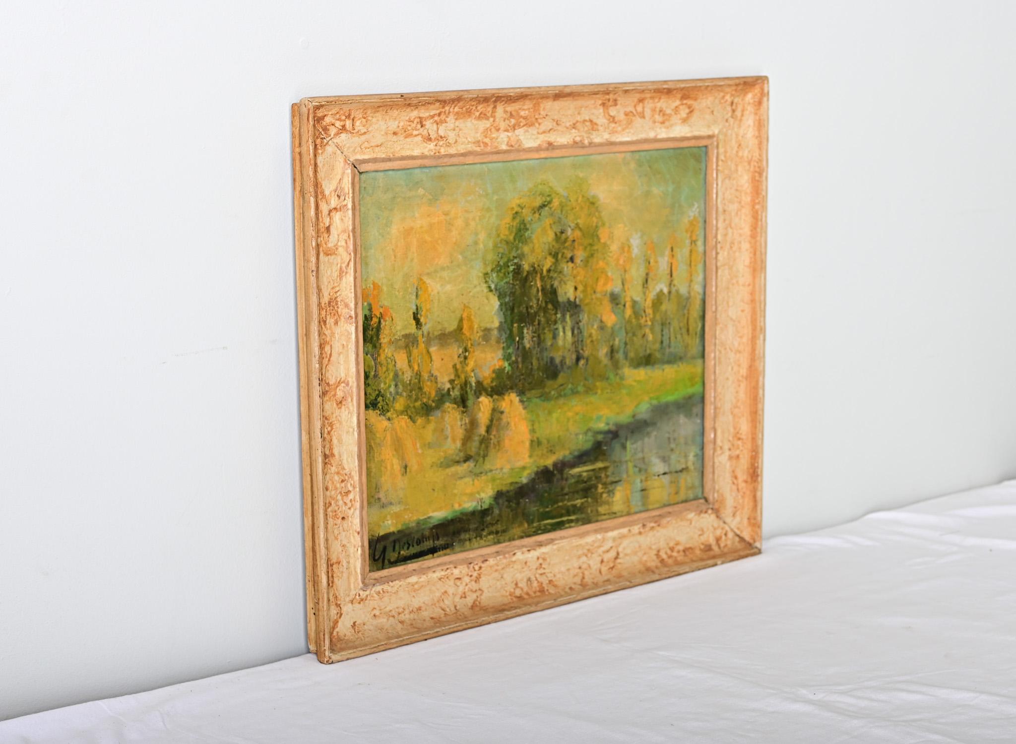 French Early 20th Century Landscape by Descamps For Sale 6