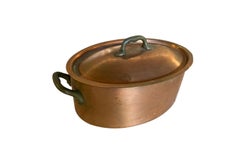 French Early 20th Century Lidded Copper Pot