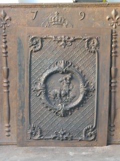 French Early 20th Century Louis XV Style 'Cupids' Fireback / Backsplash.