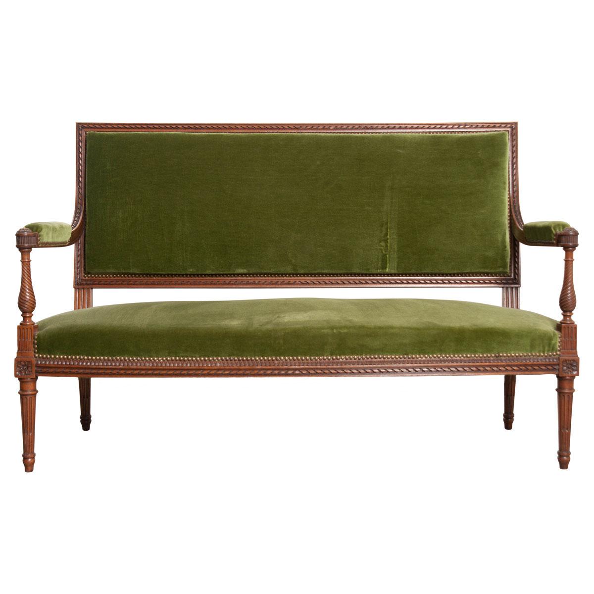 French Early 20th Century Louis XVI Style Upholstered Settee