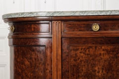 French Early 20th Century Mahogany Demilune Louis XVI-Style Enfilade