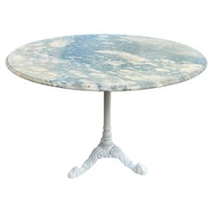 French Early 20th Century Marble Top Bistro Table