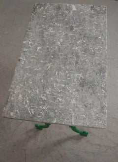 French Early 20th Century Marble Top Garden Table