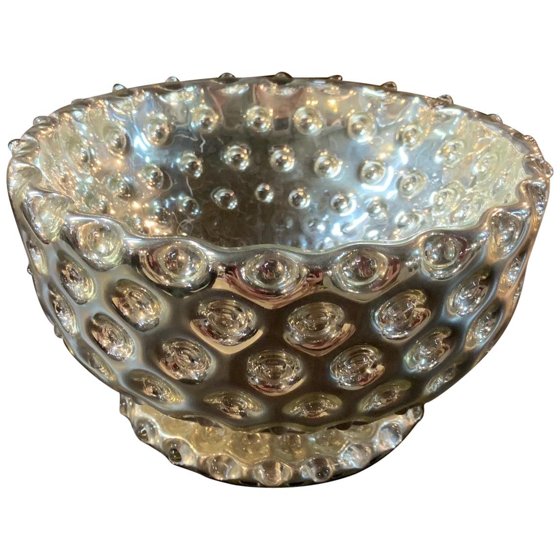 French Early 20th Century Mercury Glass Bowl at 1stDibs