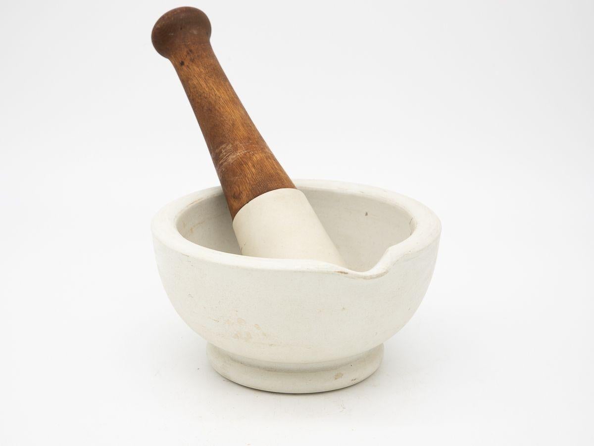 Stone French Early 20th Century Mortar and Pestle For Sale