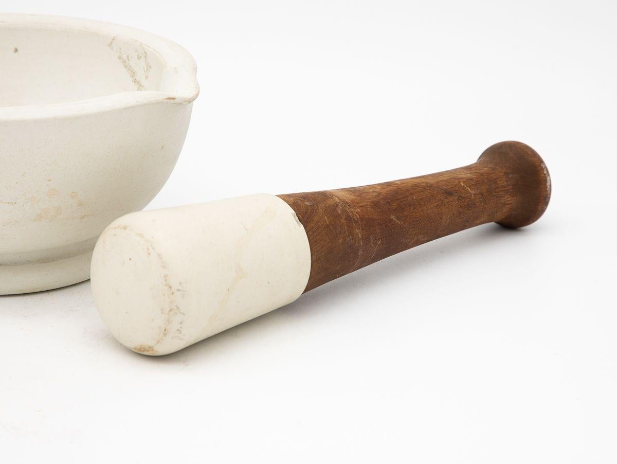 French Early 20th Century Mortar and Pestle For Sale 4