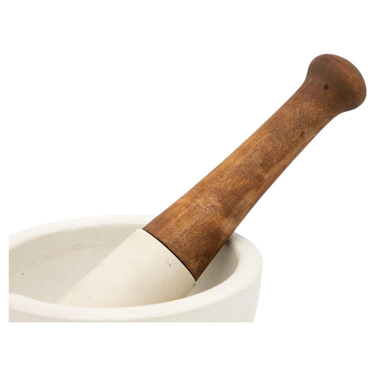 French Early 20th Century Mortar and Pestle For Sale