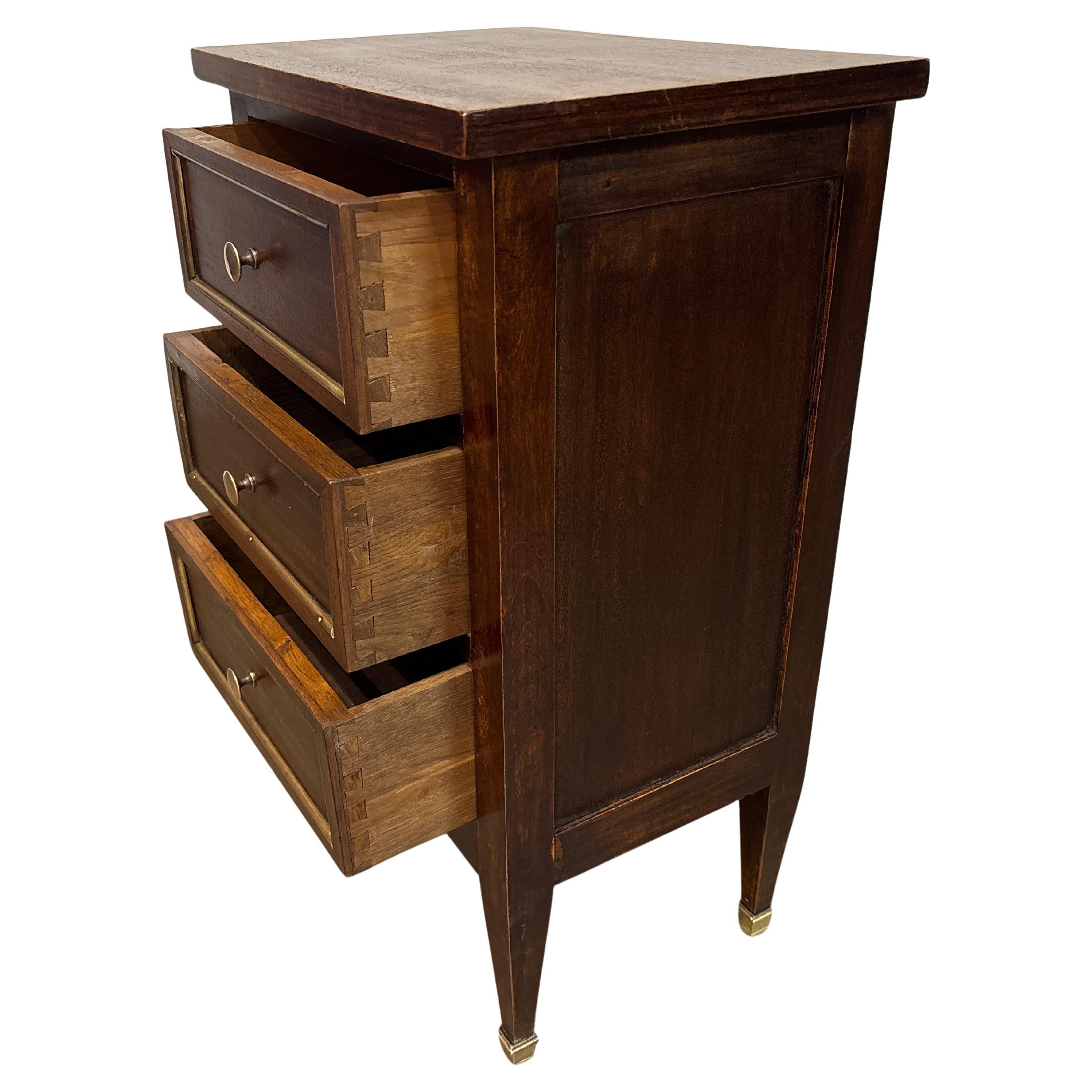 Brass French Early 20th Century Night Stand For Sale