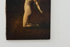French Early 20th Century Nude Painting on Canvas