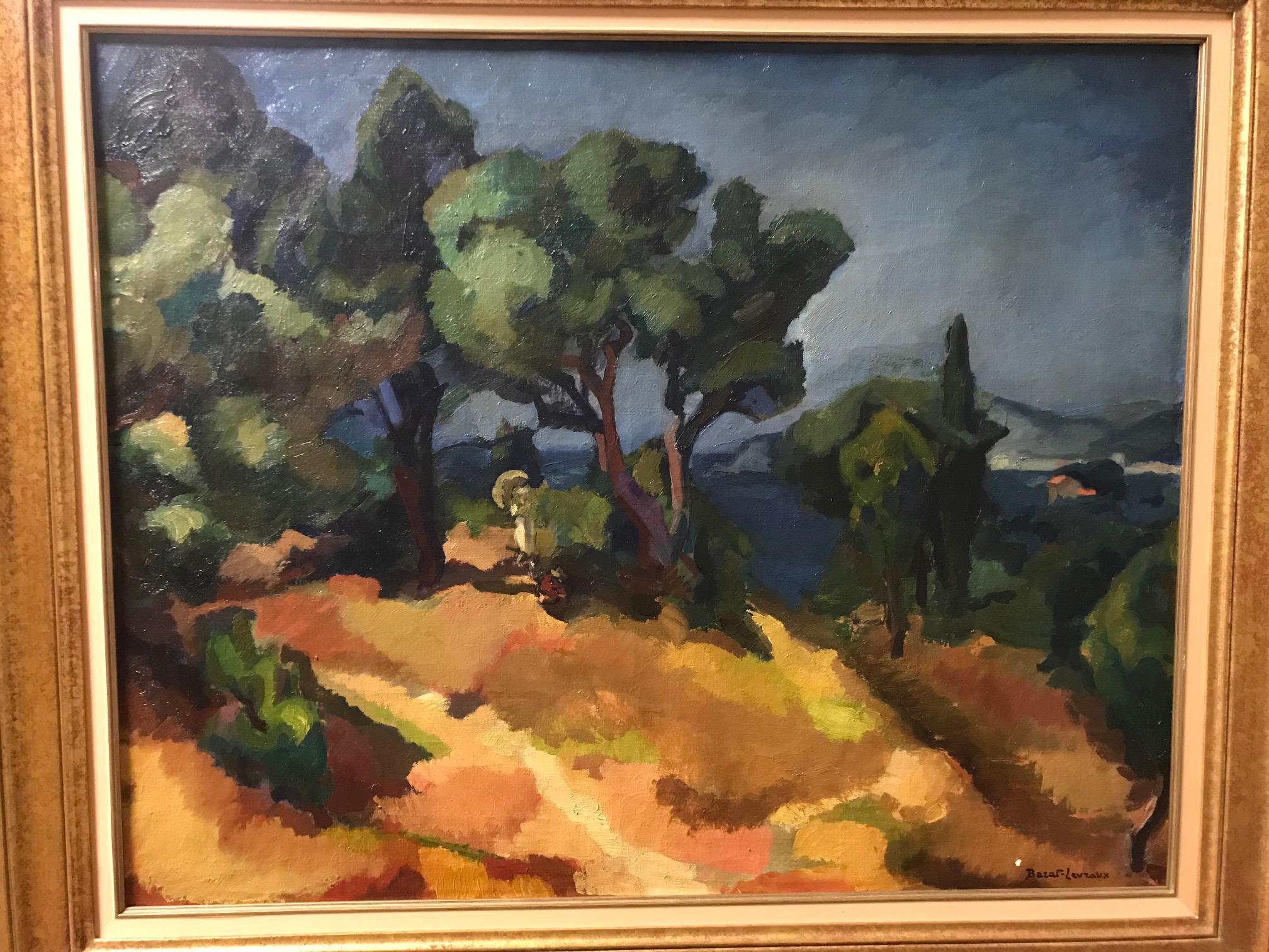French Early 20th Century Oil on Canvas For Sale 1