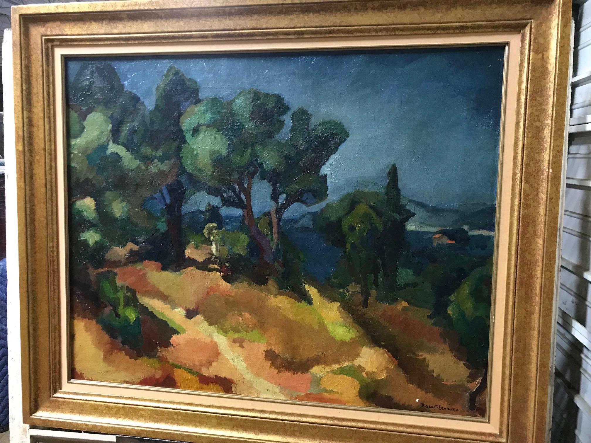 French Early 20th Century Oil on Canvas For Sale 3