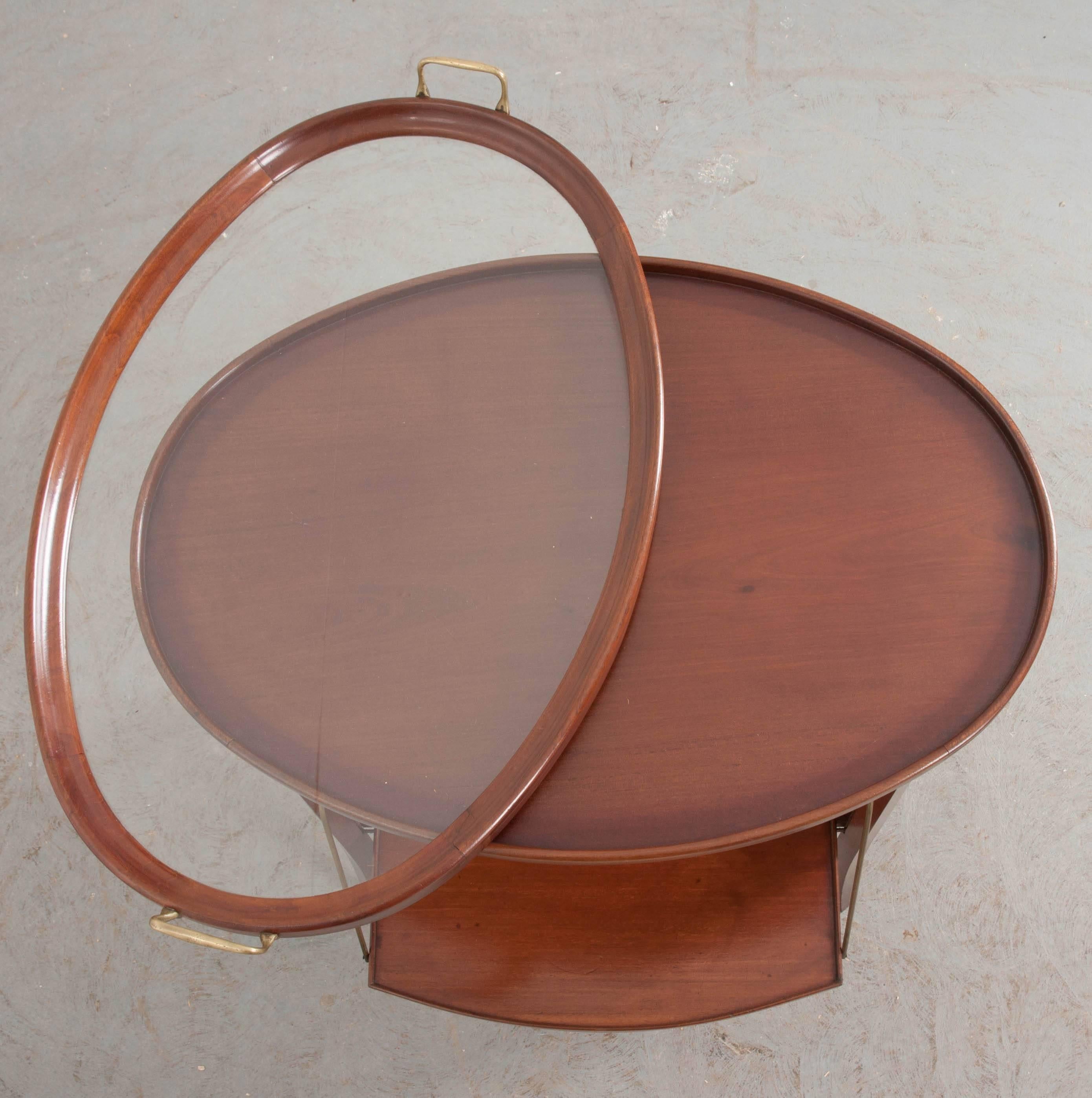 French Early 20th Century Oval Mahogany Tea Table 8