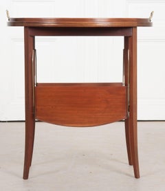 French Early 20th Century Oval Mahogany Tea Table