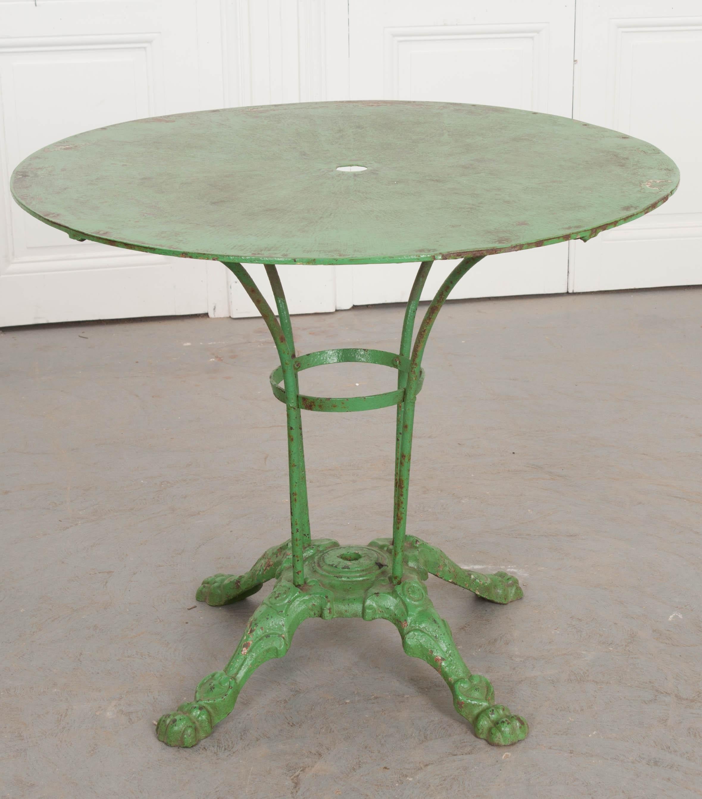 Cast French Early 20th Century Painted Garden Table