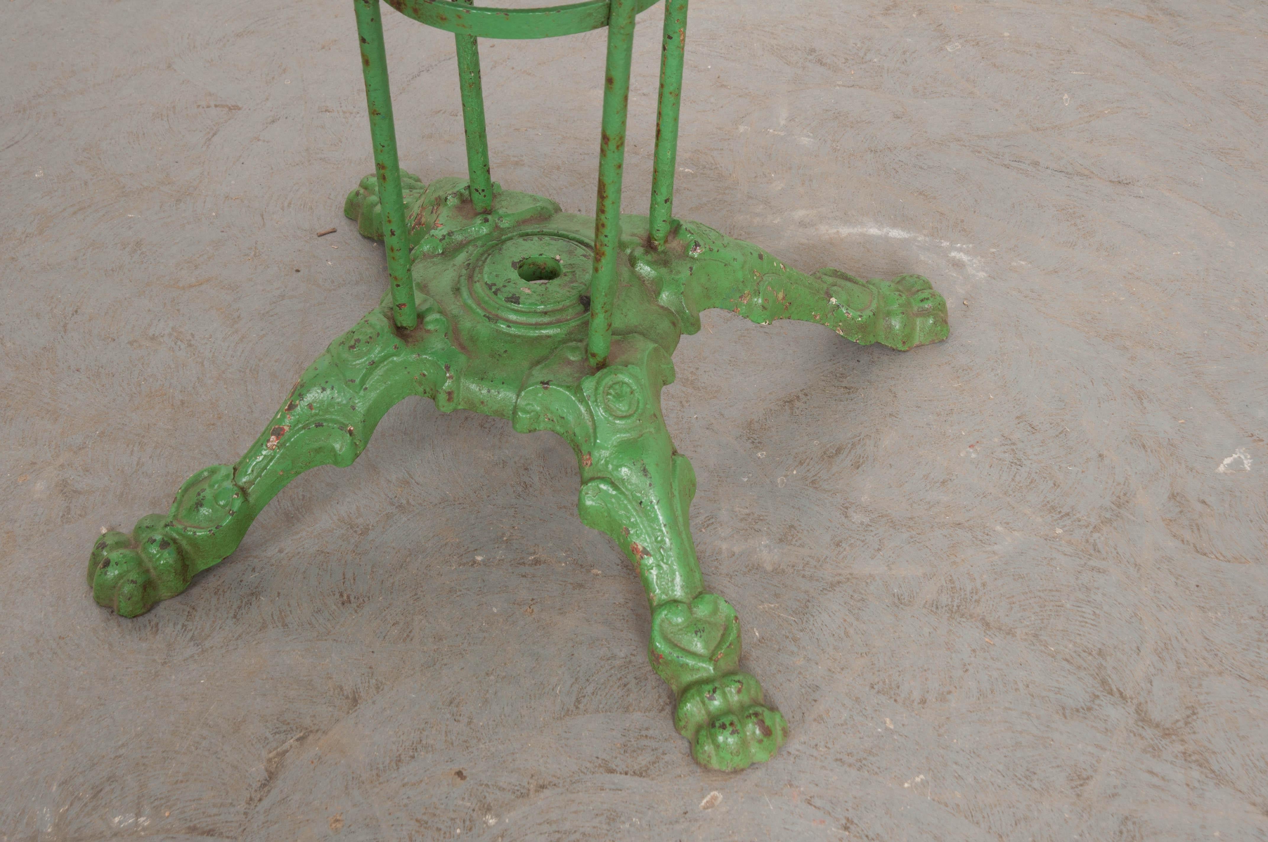 Iron French Early 20th Century Painted Garden Table