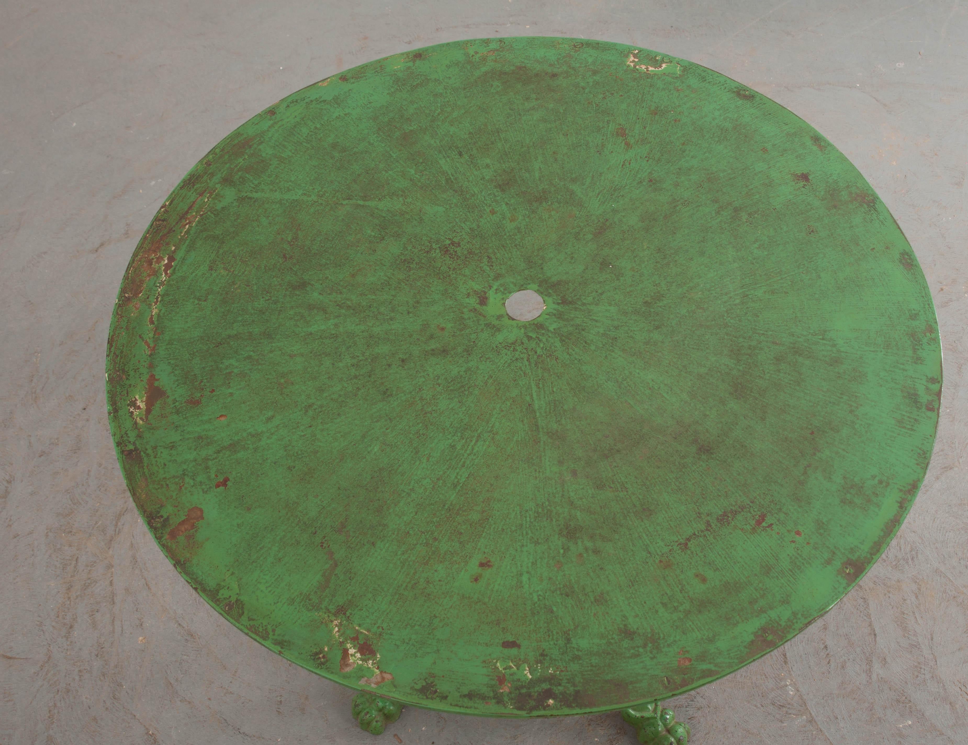 French Early 20th Century Painted Garden Table 1