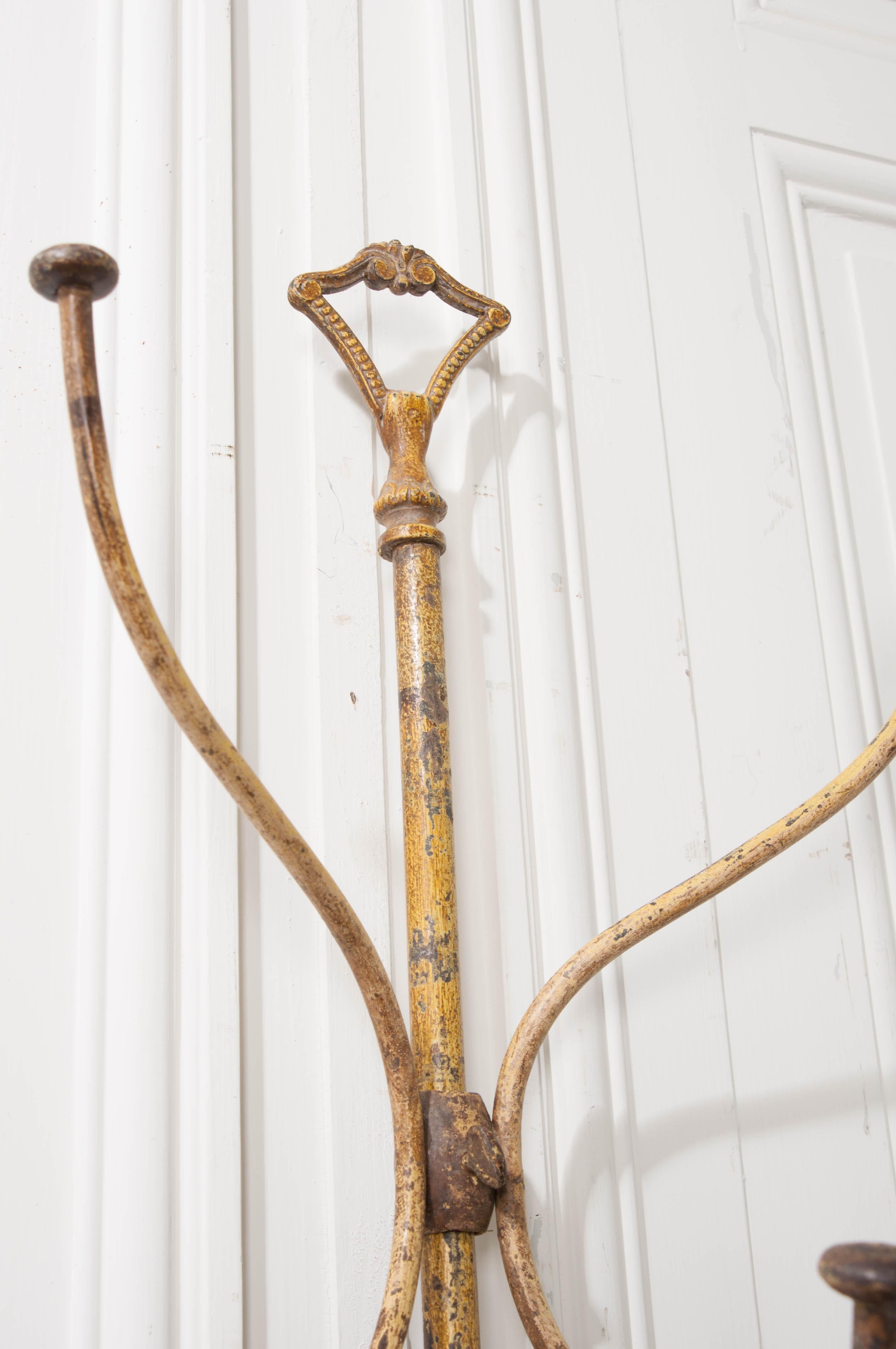 French Early 20th Century Painted Metal Hall Tree 6