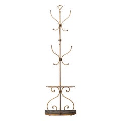French Early 20th Century Painted Metal Hall Tree