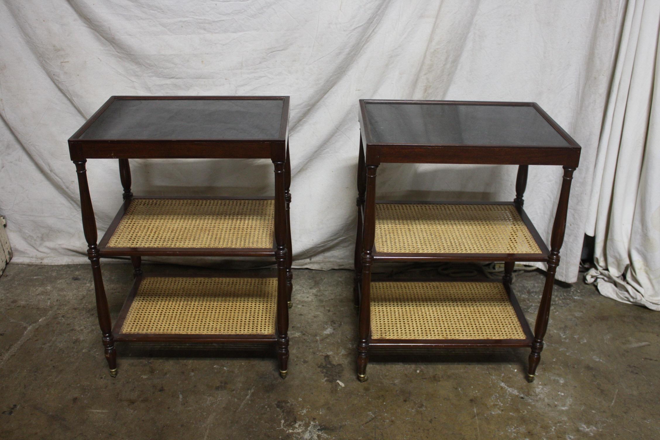 French early 20th century pair of side tables.