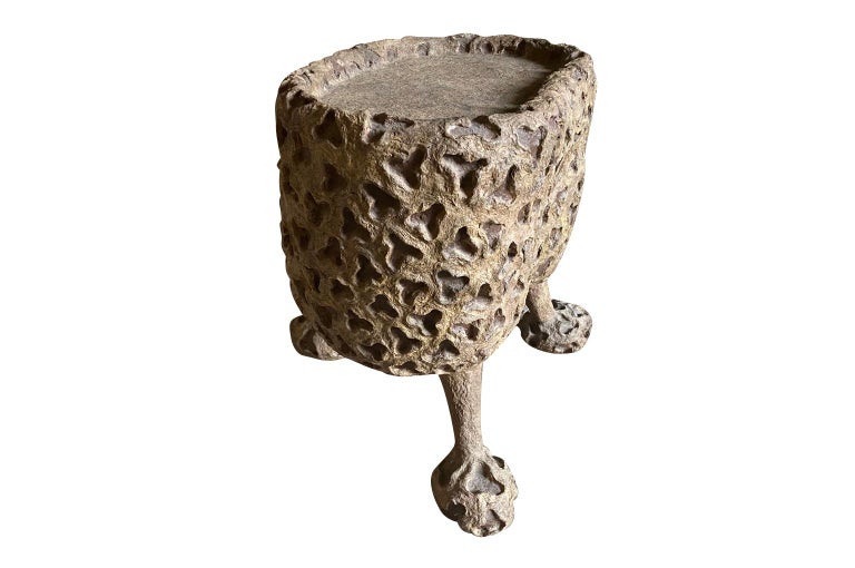 French Early 20th Century PapierMache Side Table For Sale at 1stDibs
