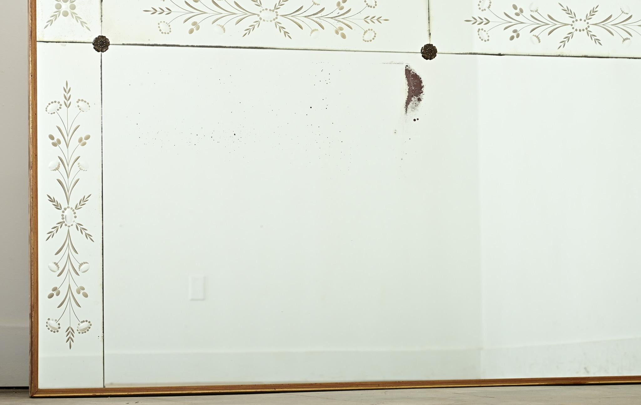 Beaux-Arts Miroir de bistrot parisien français du début du 20e siècle en vente