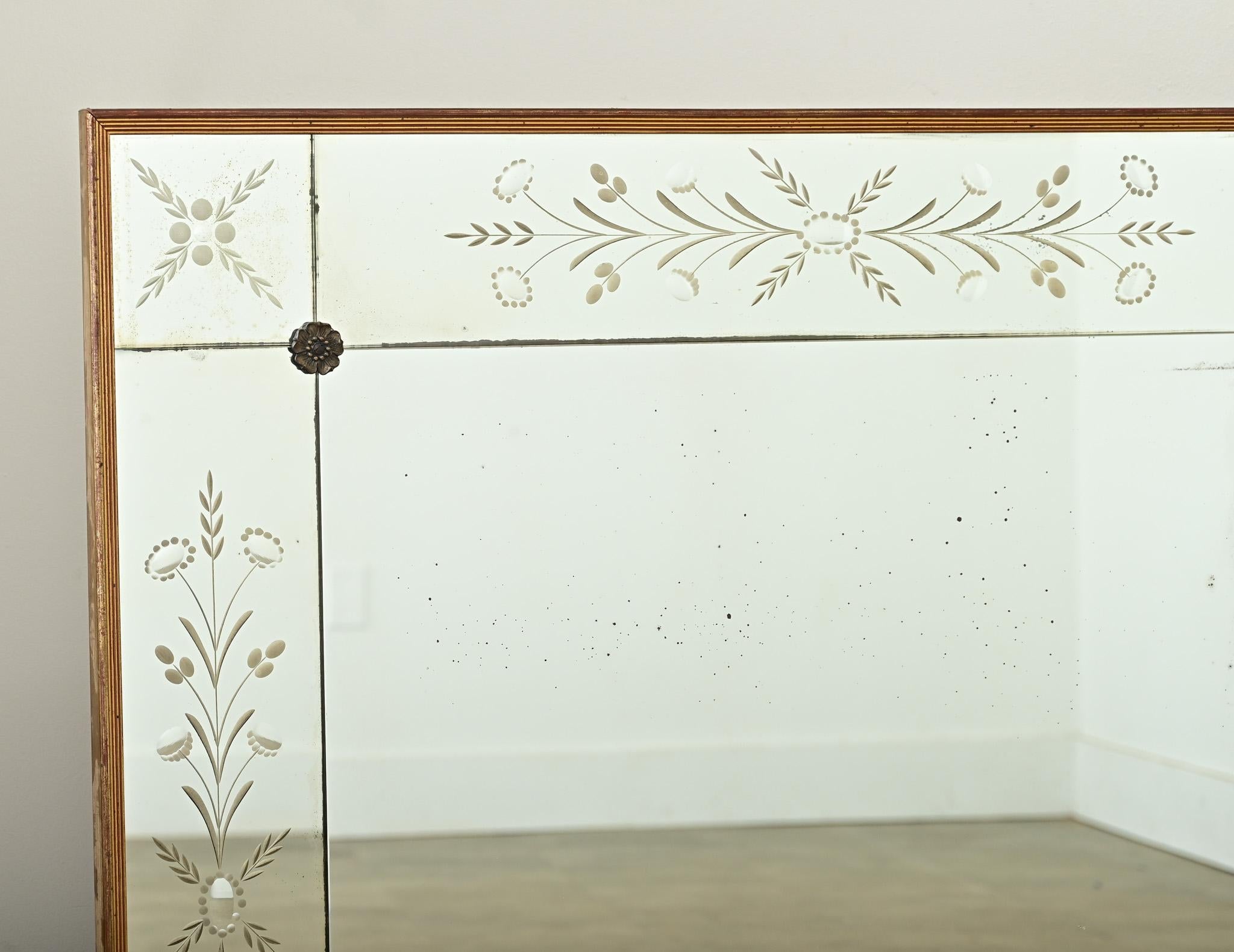 Français Miroir de bistrot parisien français du début du 20e siècle en vente