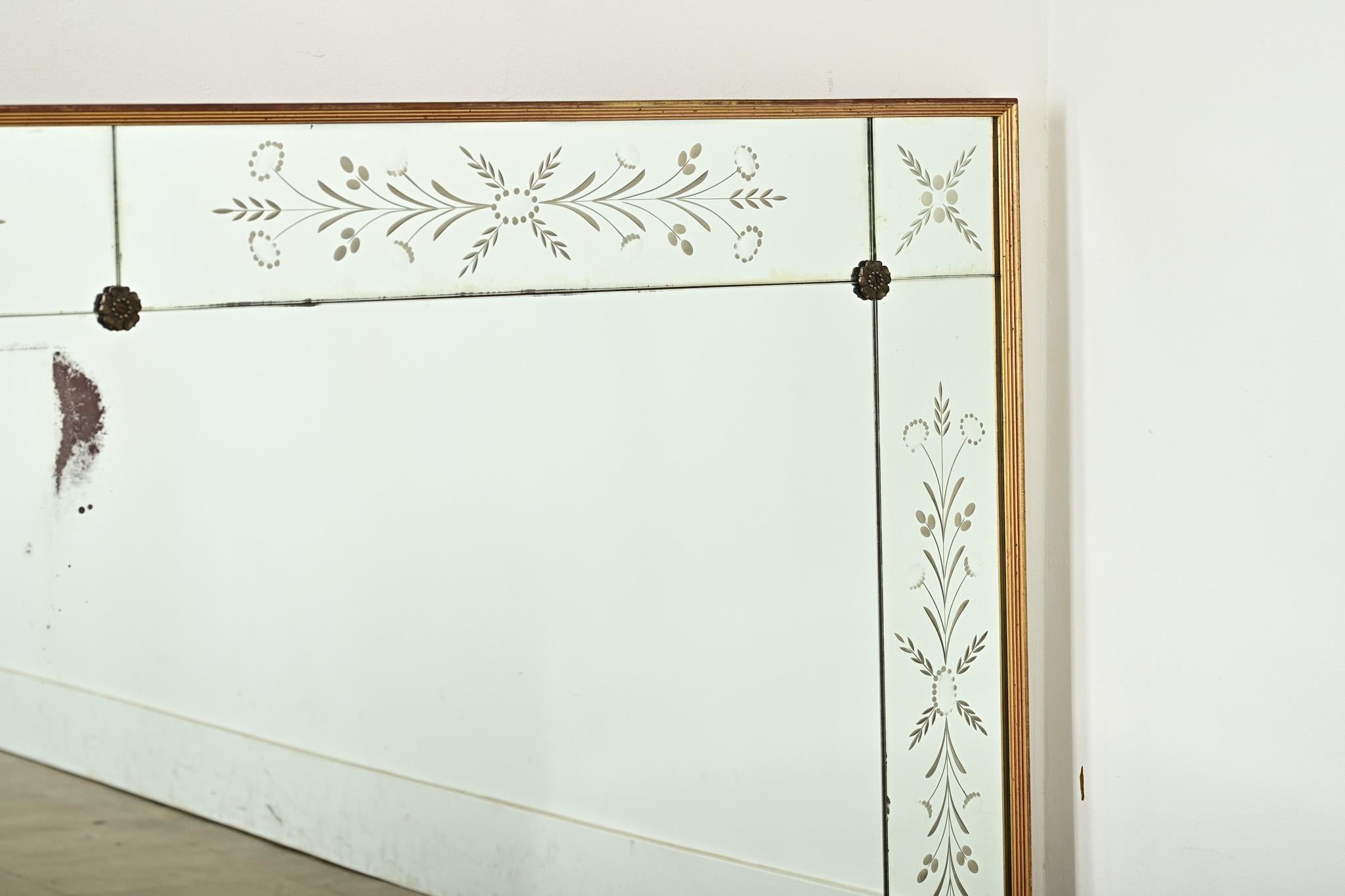 Facetté Miroir de bistrot parisien français du début du 20e siècle en vente