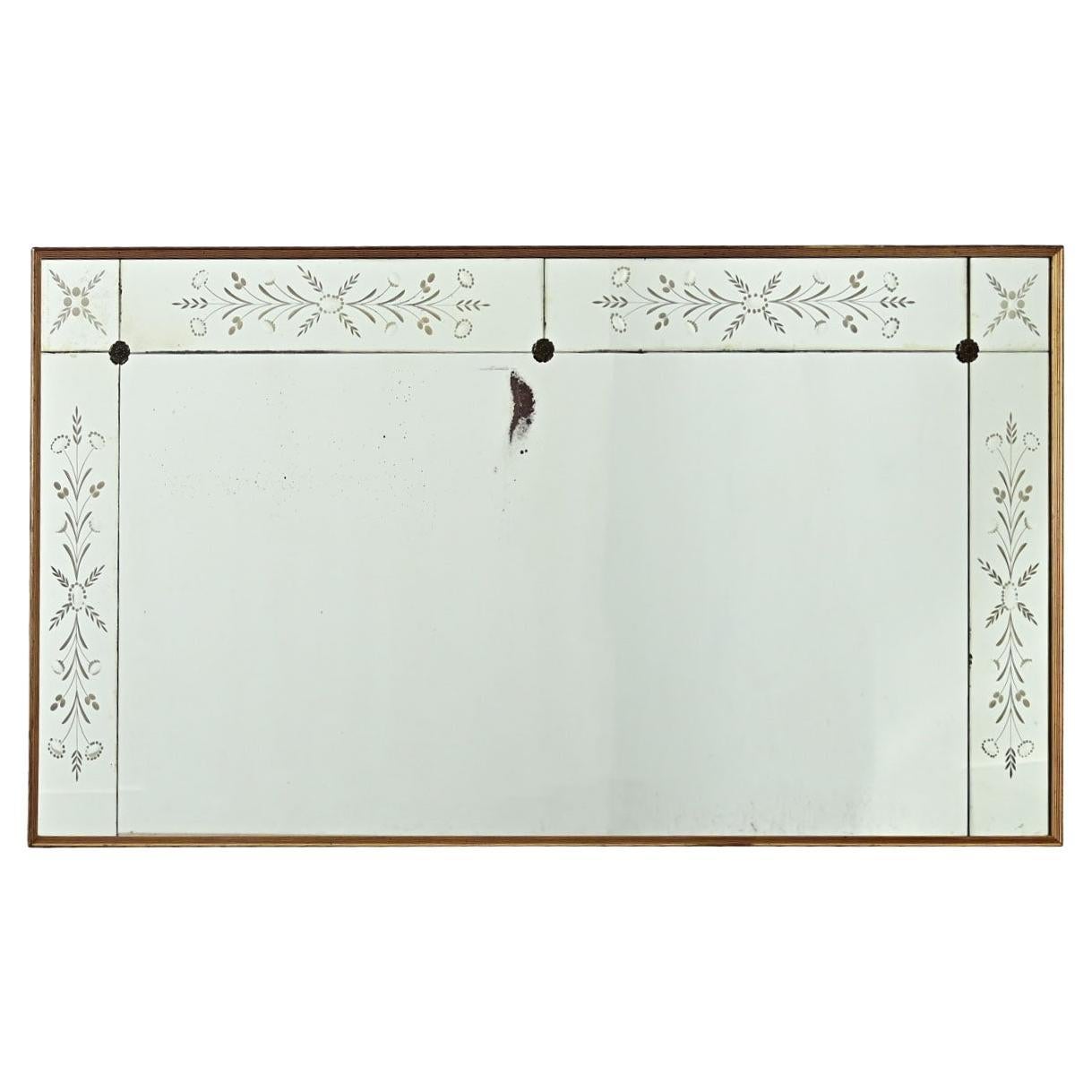 Miroir de bistrot parisien français du début du 20e siècle en vente