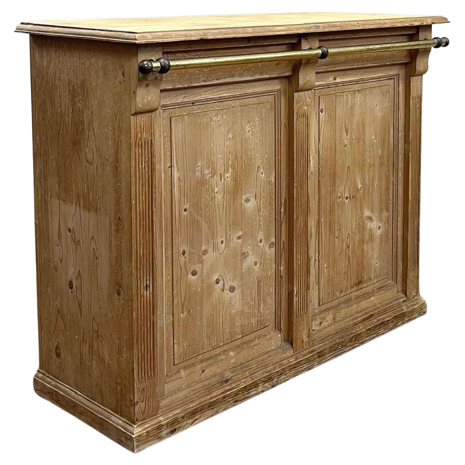 French Early 20th Century Pine Bar / Counter