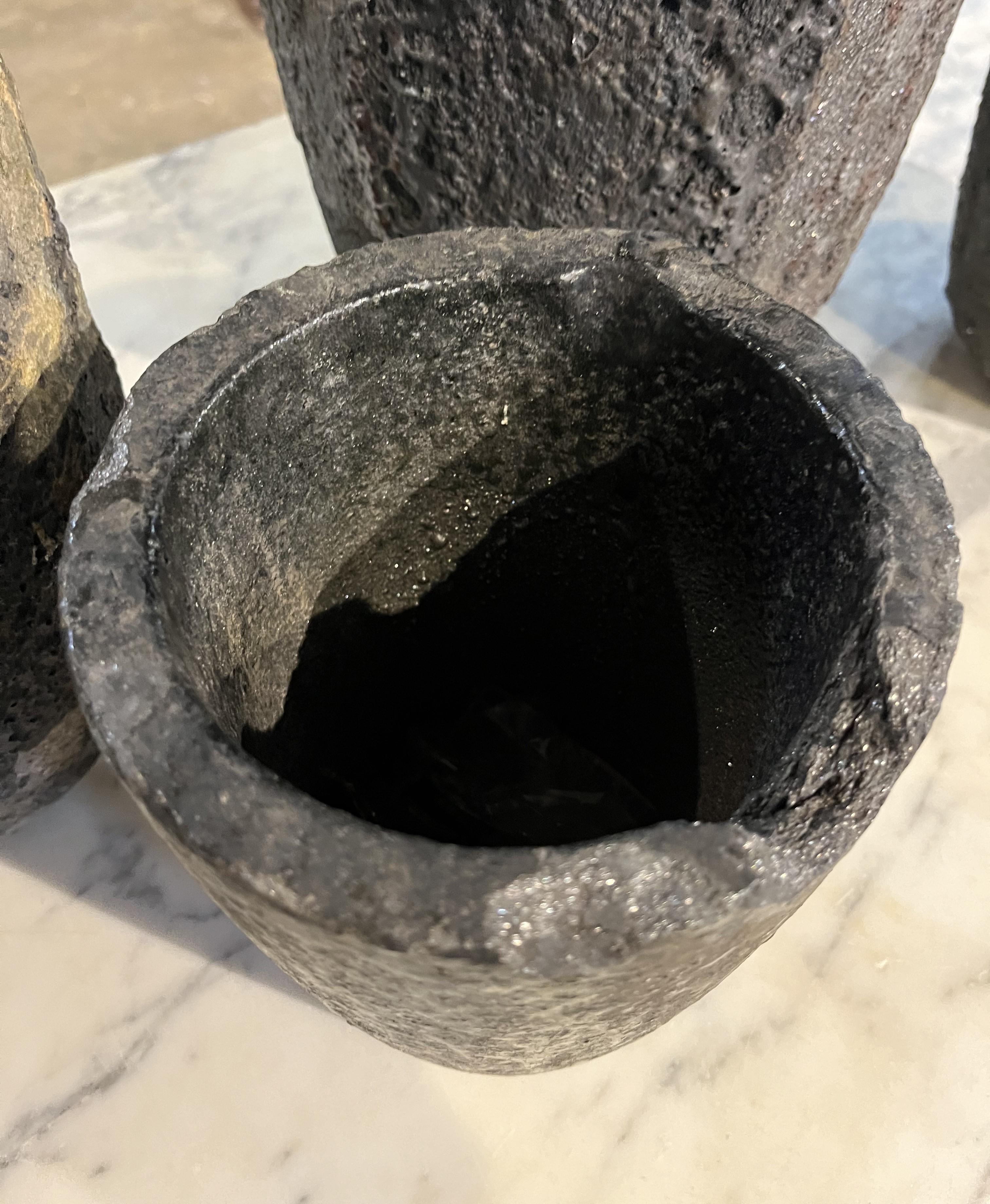 French Early 20th Century Set Of 4 Foundry Pots 2
