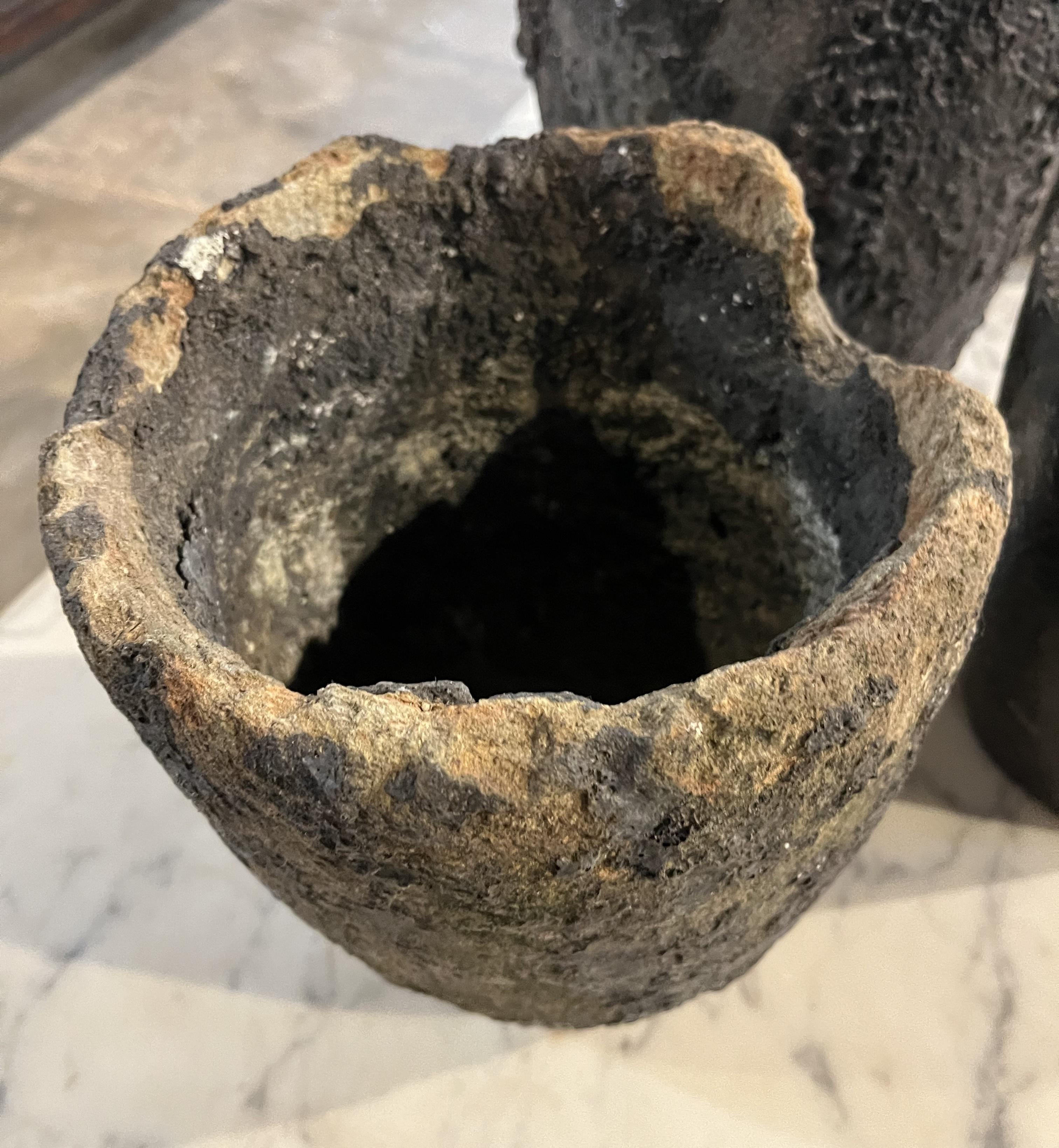 French Early 20th Century Set Of 4 Foundry Pots 3