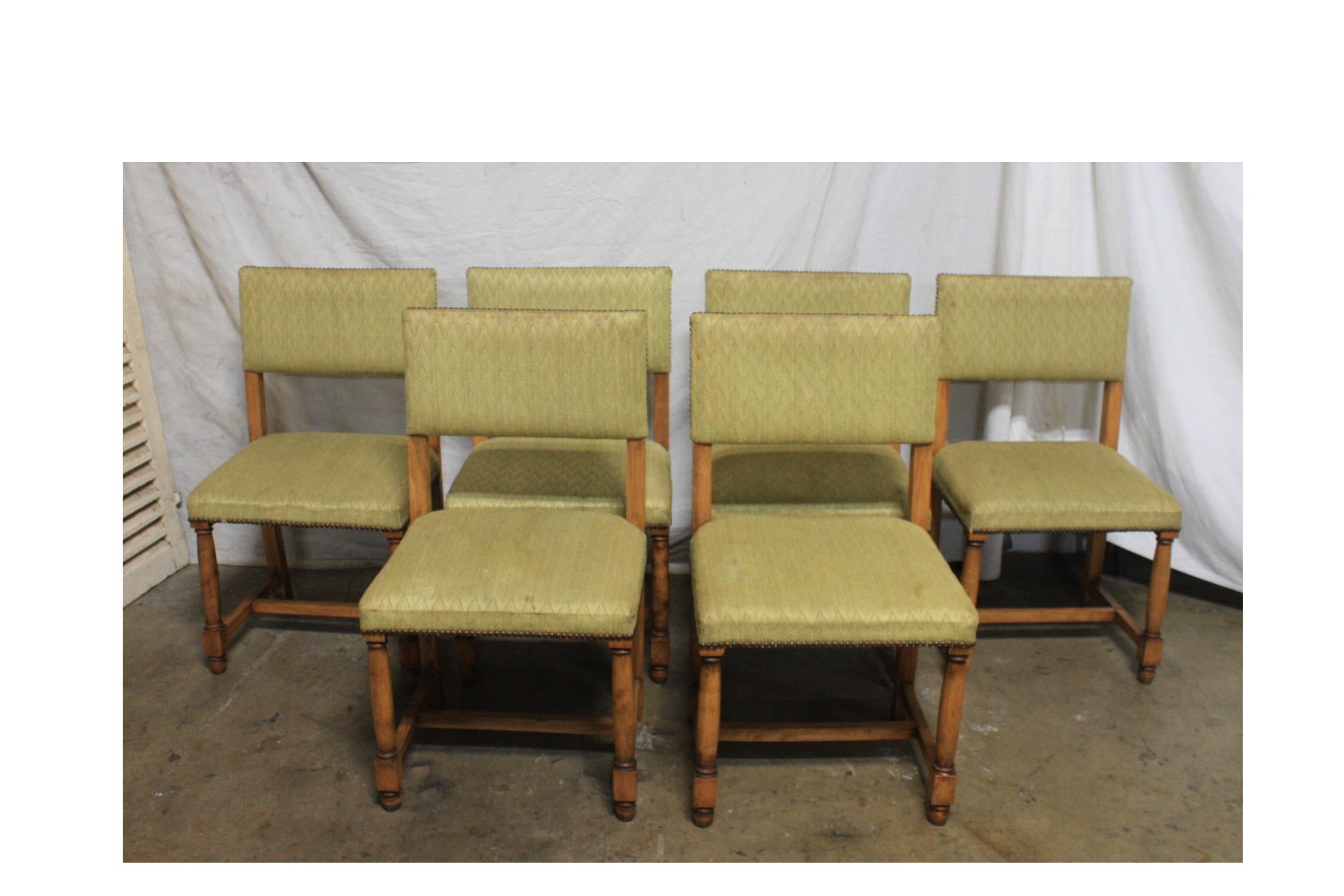 French Early 20th Century Set of Dining Chairs and Armchairs 7