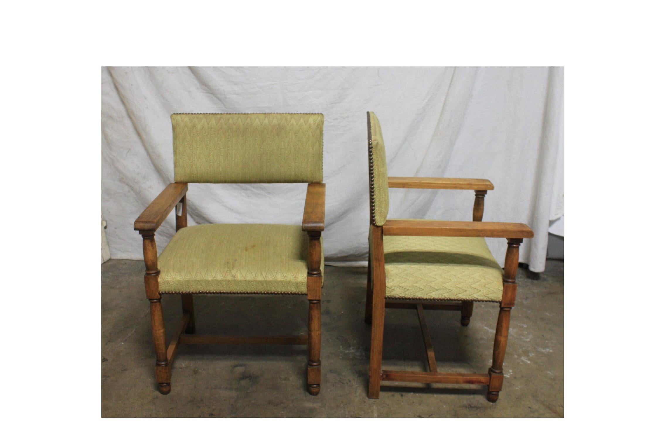 French Early 20th Century Set of Dining Chairs and Armchairs 2