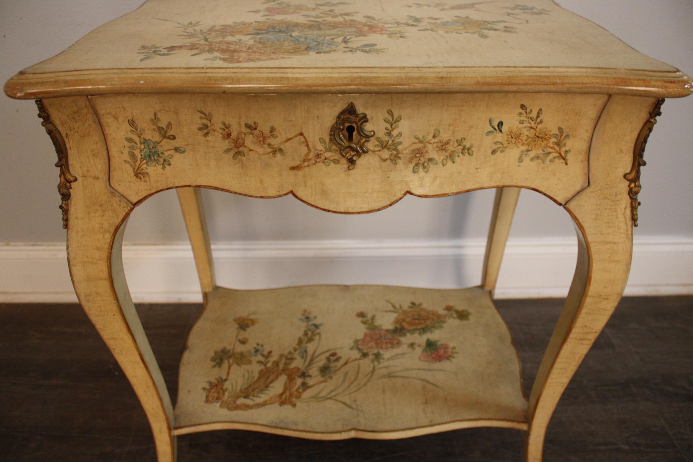 Lacquered French Early 20th Century Side Table