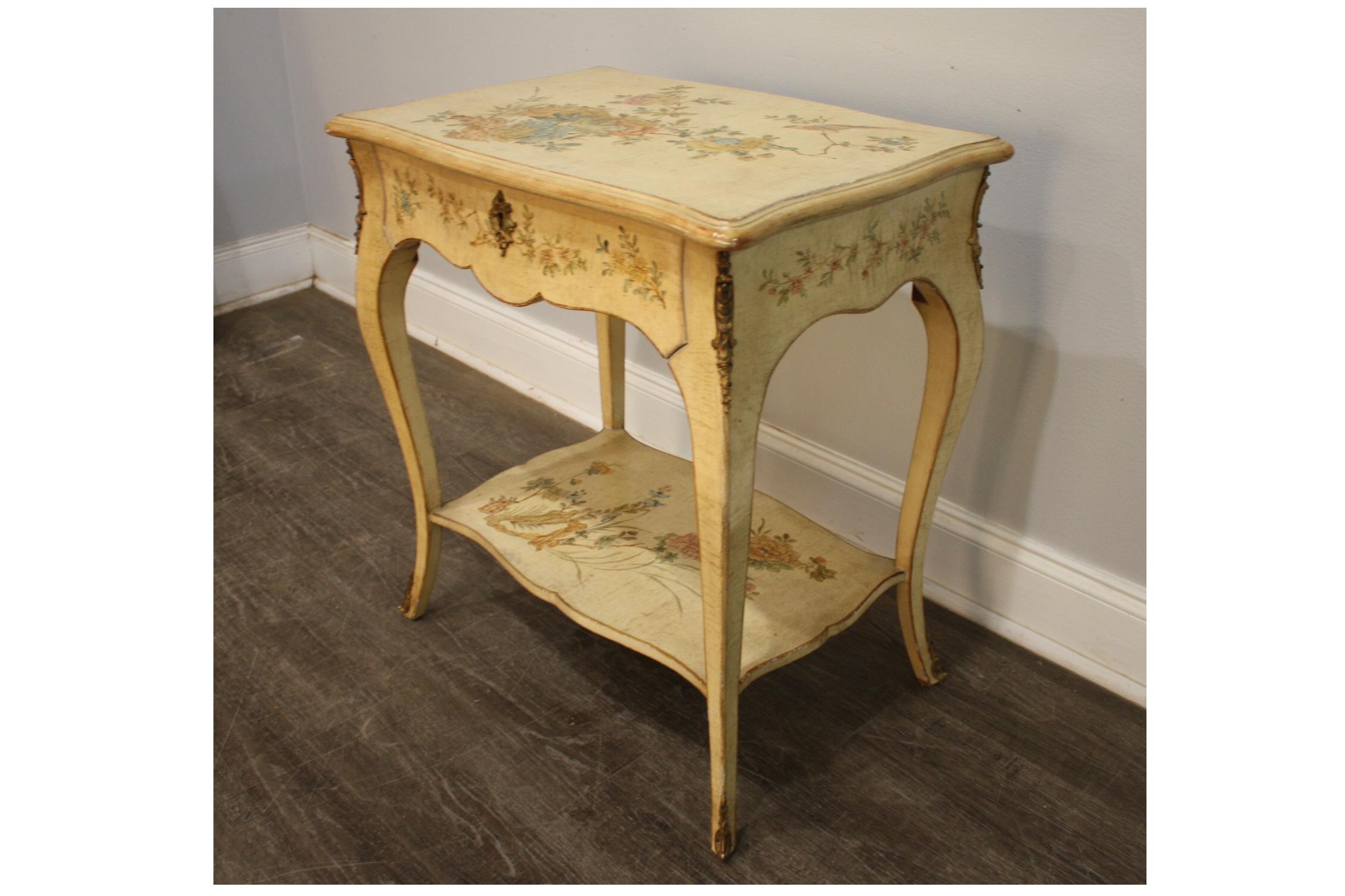 Wood French Early 20th Century Side Table For Sale