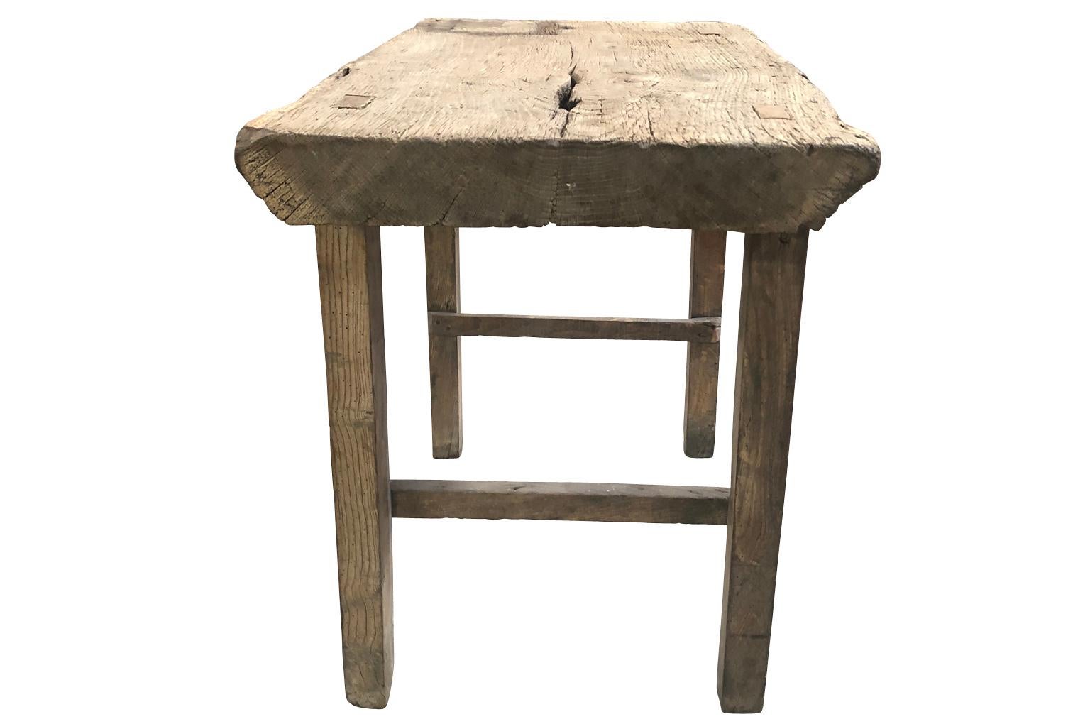 Oak French Early 20th Century Small Work Table