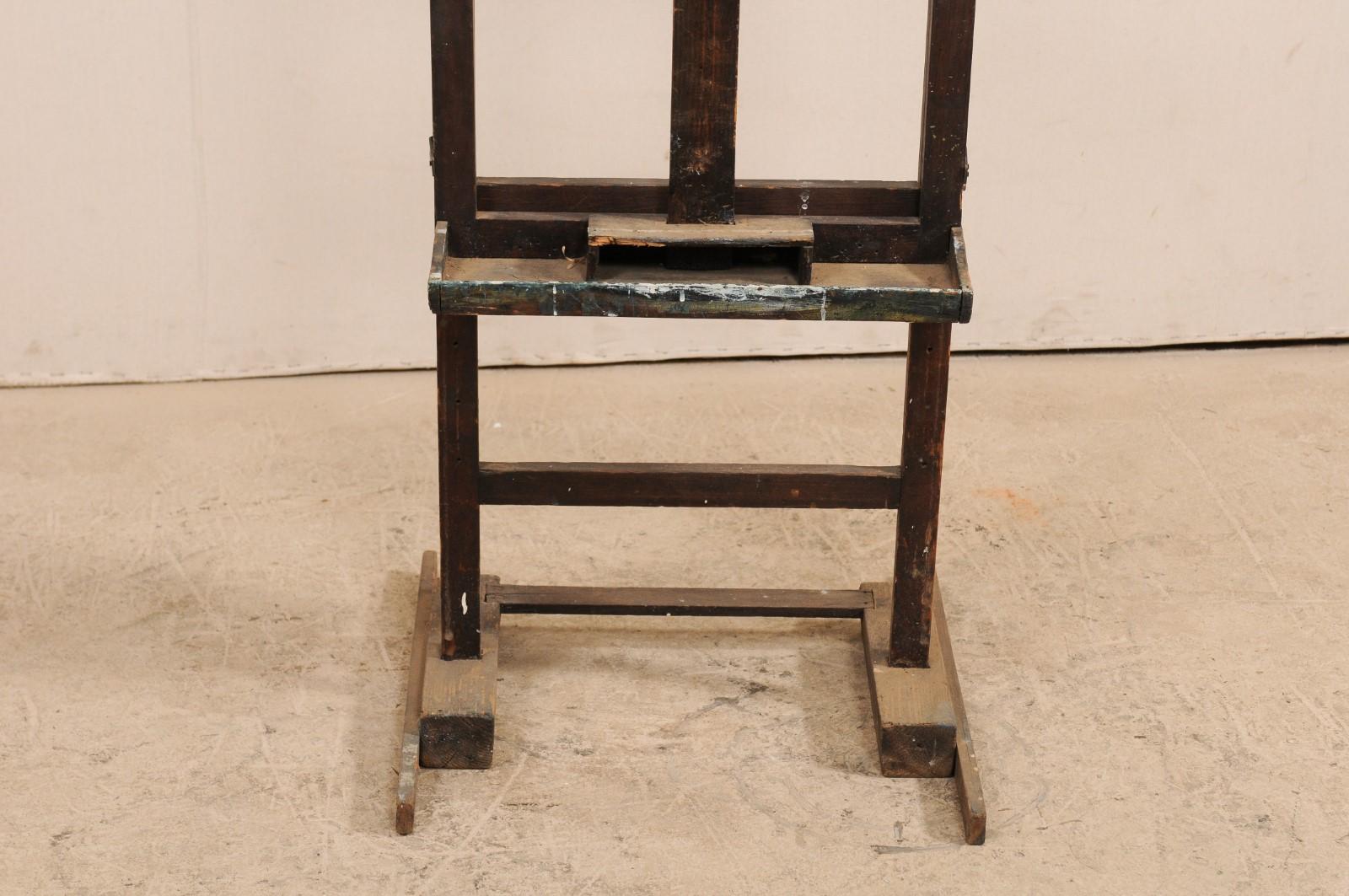 French Early 20th Century Wood Adjustable Artist Easel 4