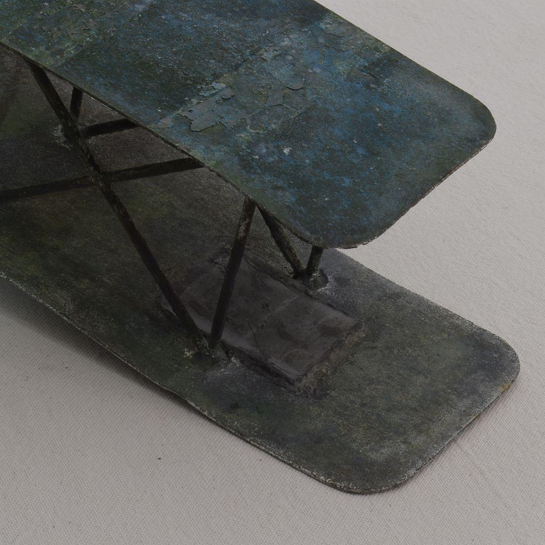 French Early 20th Century Zinc Aeroplane Weathervane 15