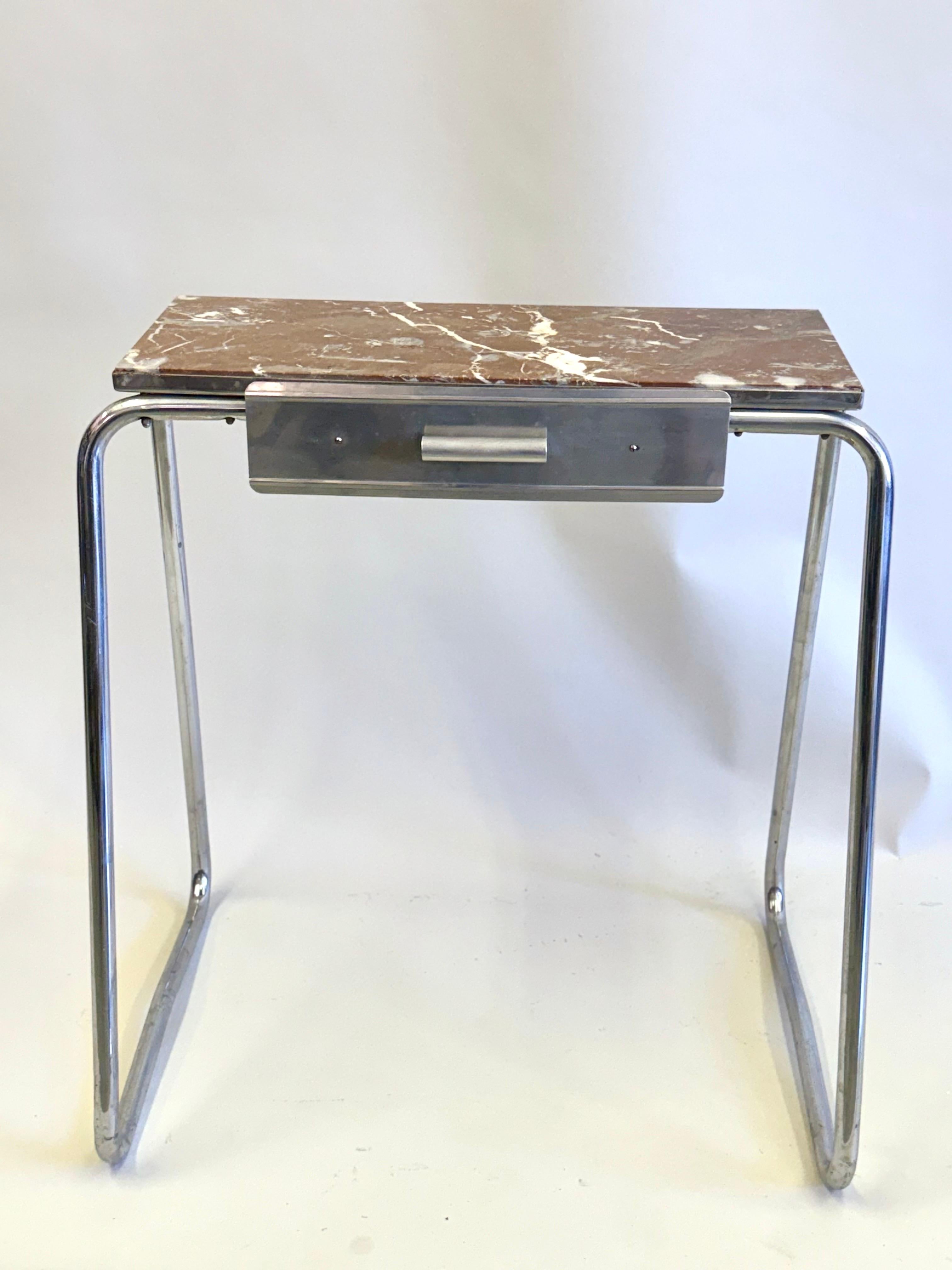 Hand-Crafted French Early Modern Console / Vanity /Desk /Writing Table, Robert Mallet-Stevens For Sale