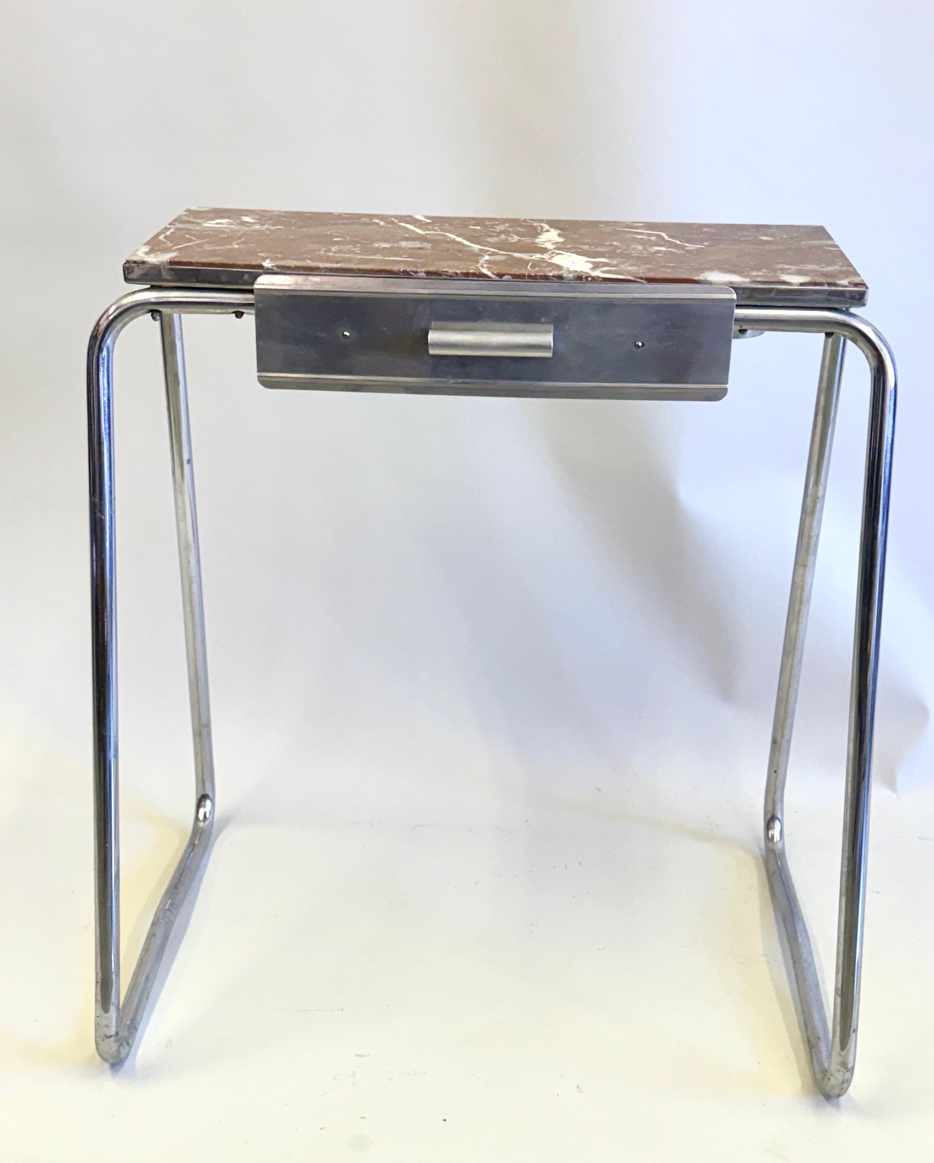 French Early Modern Console / Vanity /Desk /Writing Table, Robert Mallet-Stevens In Good Condition For Sale In New York, NY