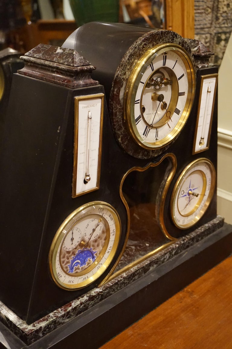 French Early Perpetual Calendar Clock For Sale at 1stDibs